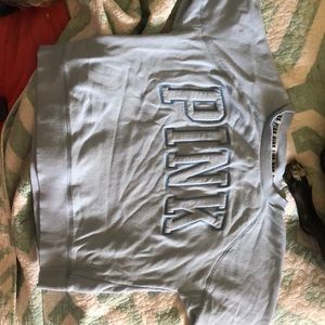 PINK shrunken long sleeve sweatshirt